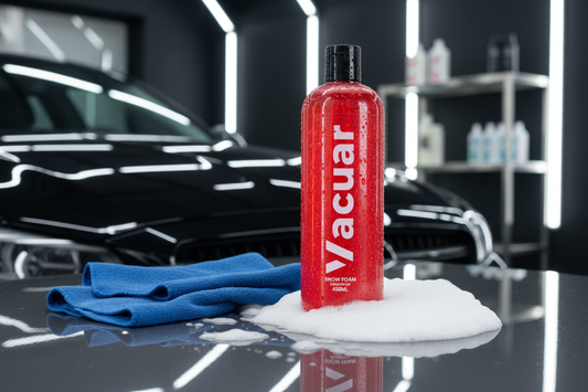 Vacuar Snow Foam Car Wash Shampoo in premium detailing setting